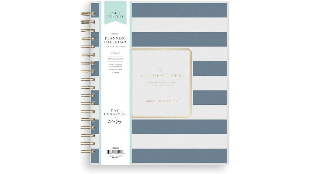 2026 planner with blue sky