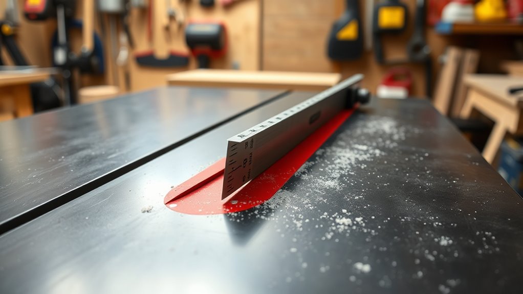 align blade and fence