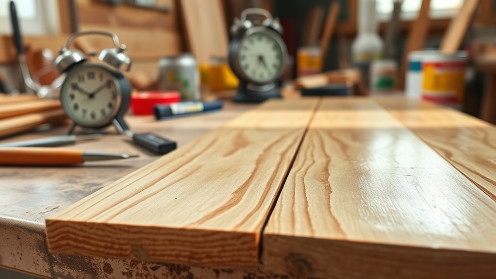 allow proper drying time