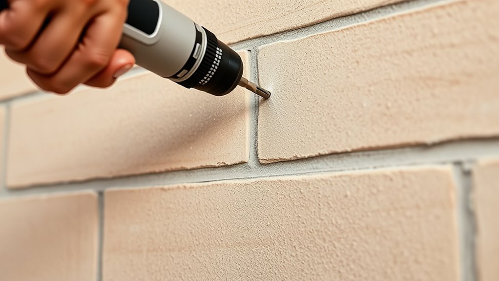 brick tile drilling precautions