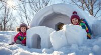 build a basic snow fort