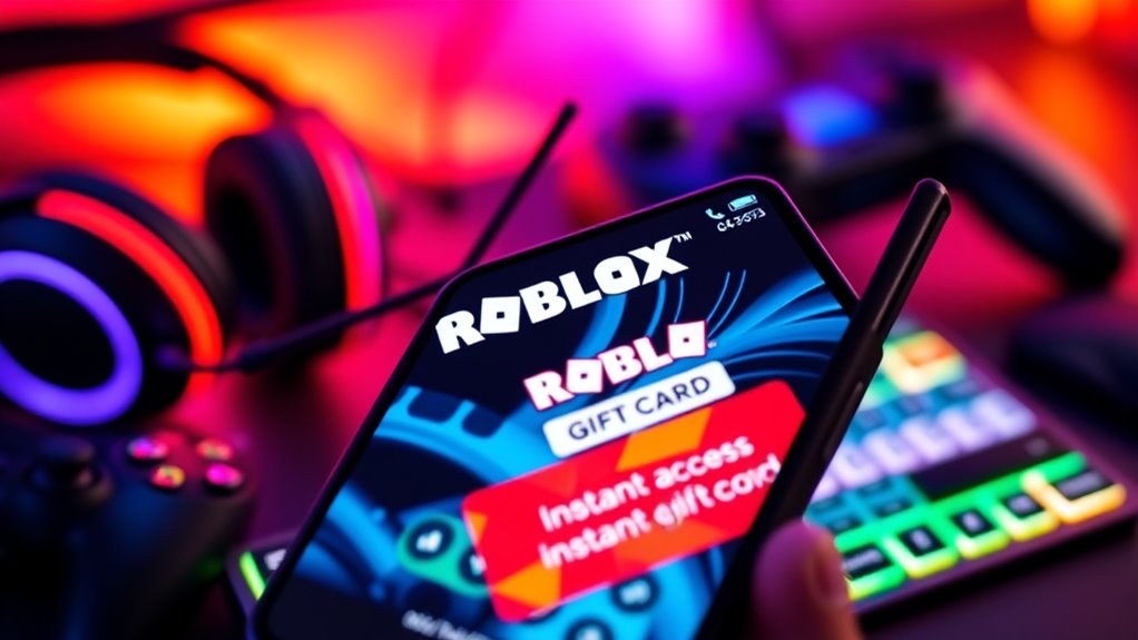 choosing roblox gift card