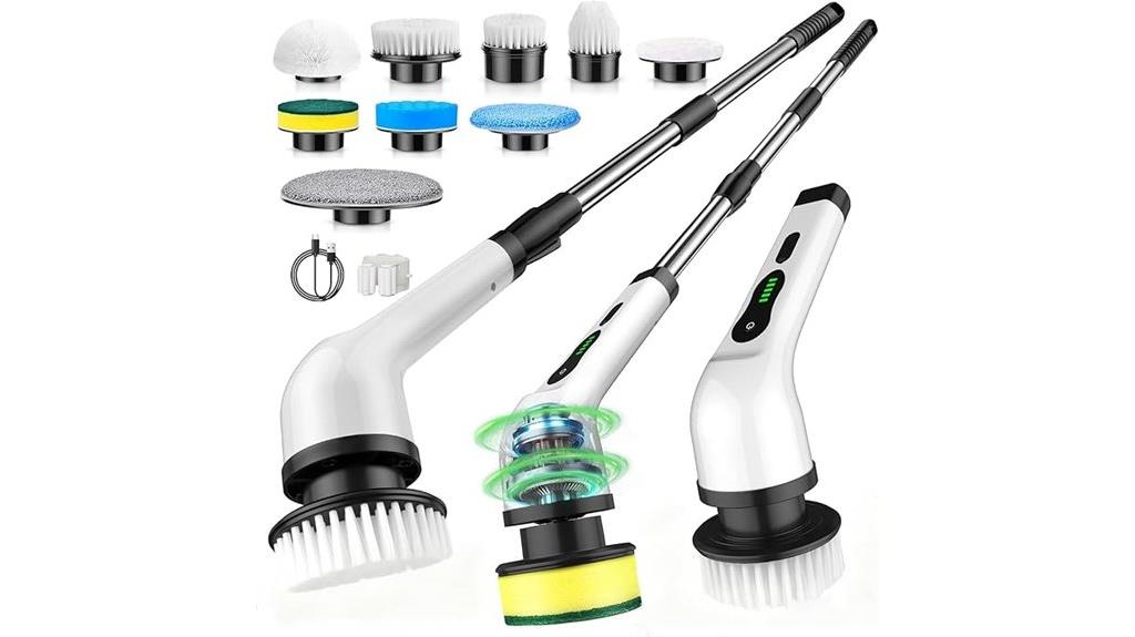 cordless waterproof multi head cleaner
