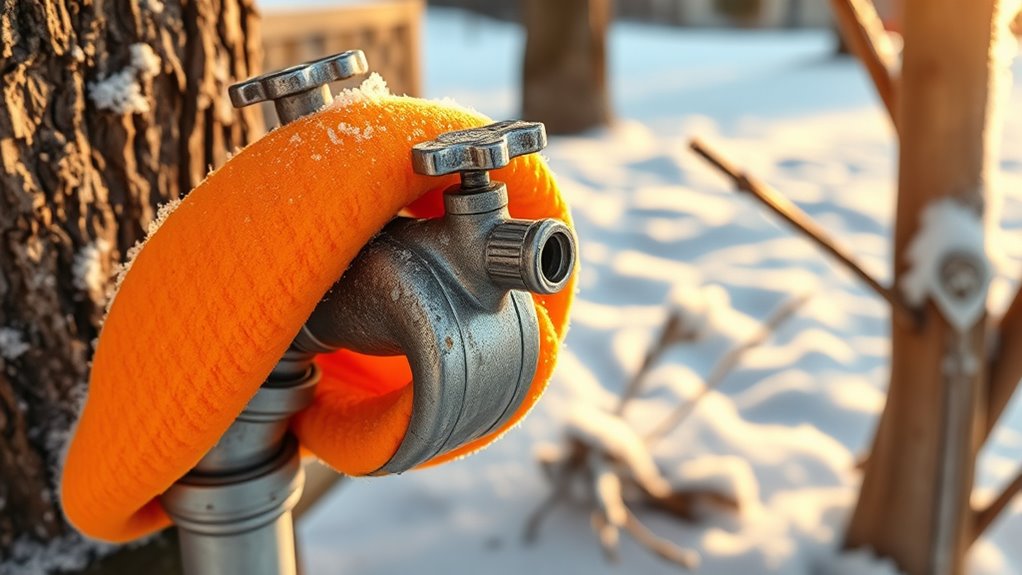 cover insulate protect pipes