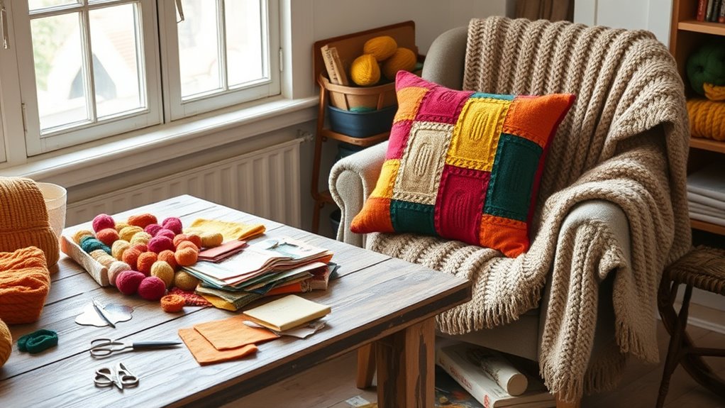 create cozy seasonal pillow decor