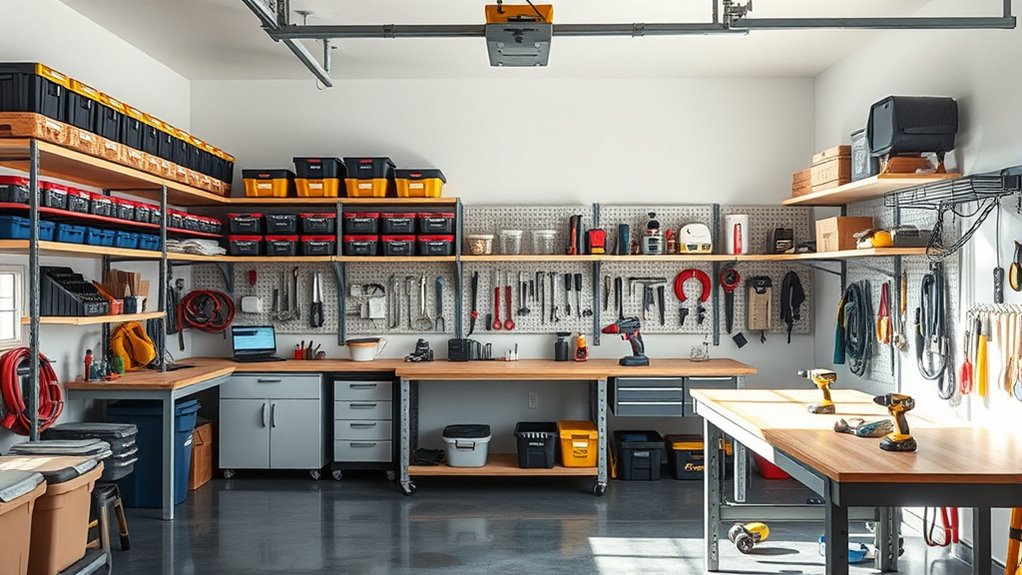 customized organized efficient workspace