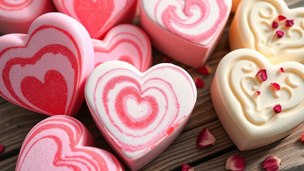 diy heart shaped bath products