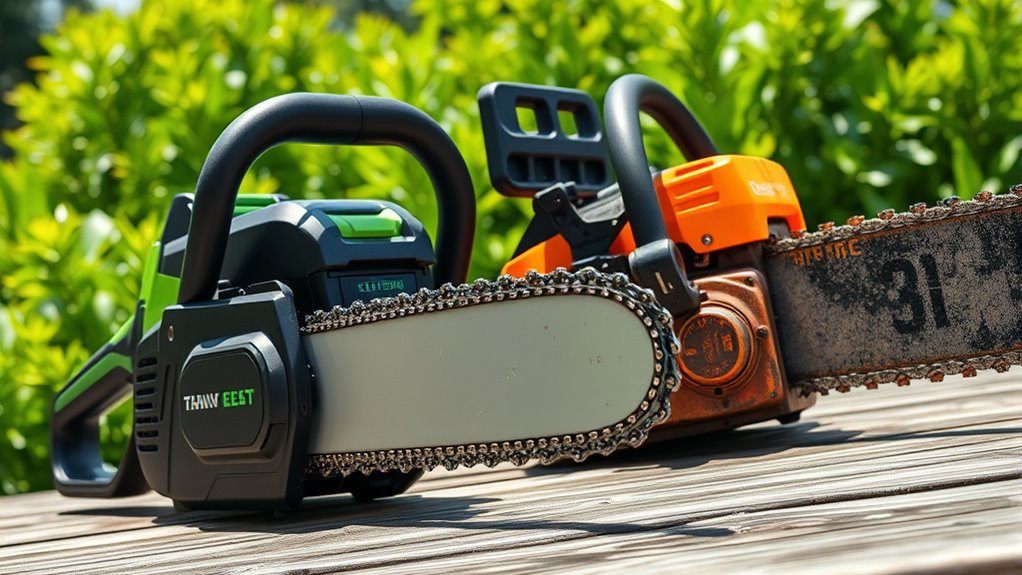 electric or gas chainsaw