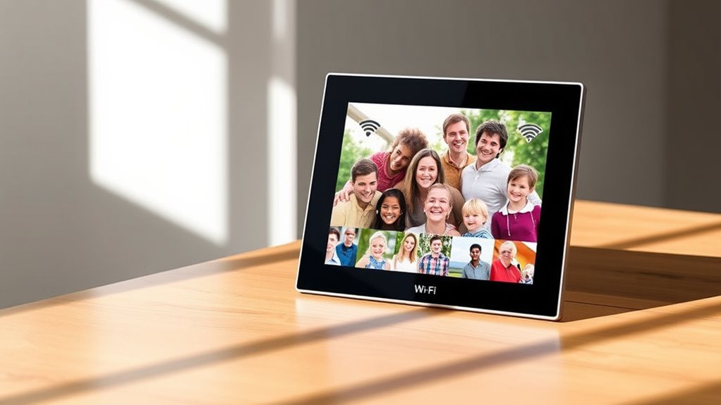 email enabled digital photo frames