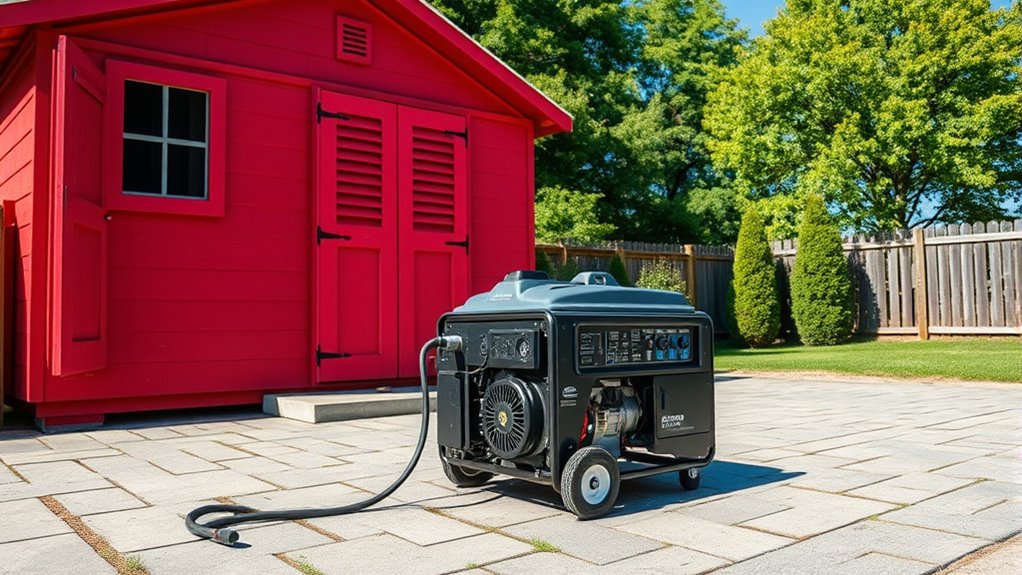 ensure safe generator placement