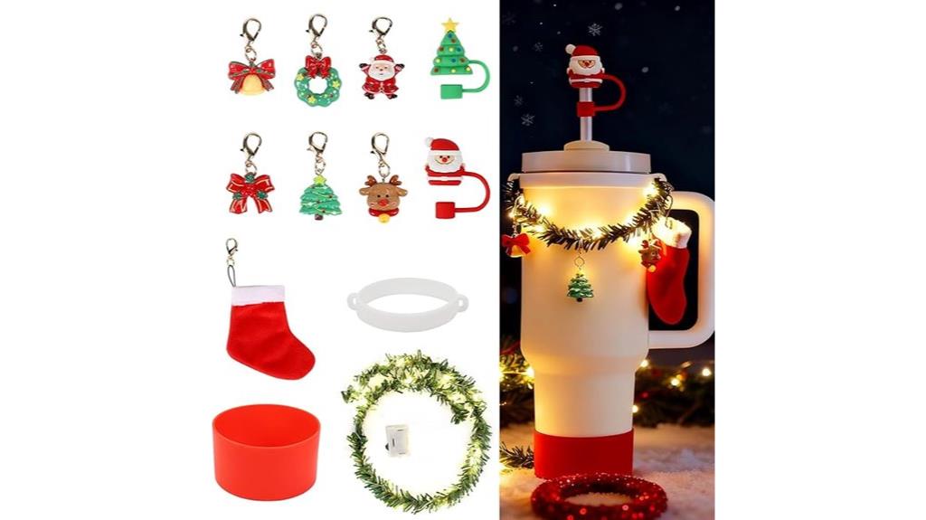 holiday themed cup accessories