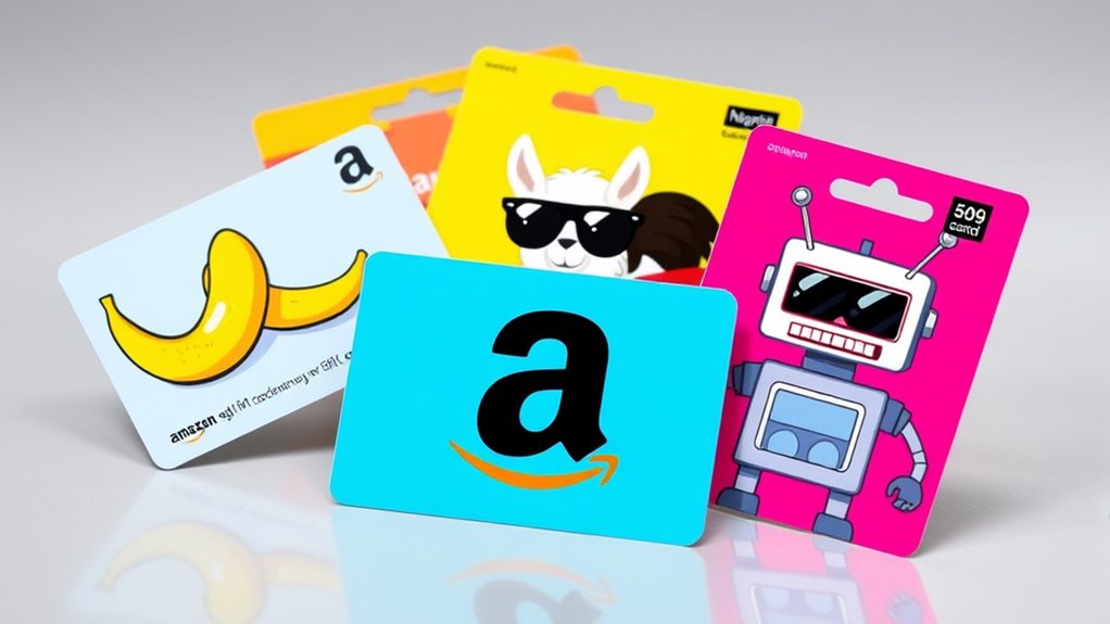 humorous amazon gift card designs