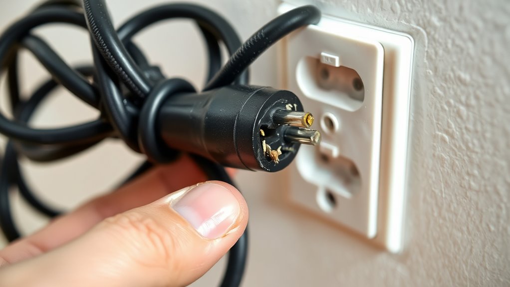 inspect cords and outlets