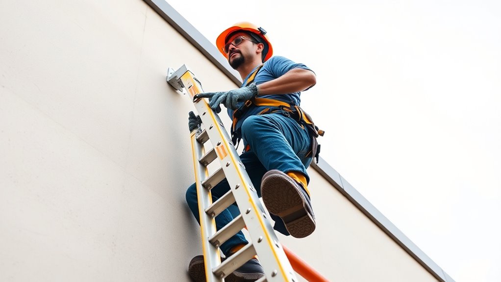 maintain three points contact