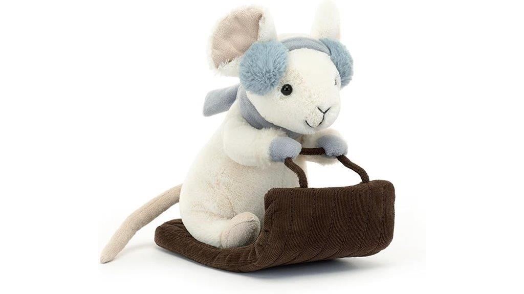 merry mouse sleighing plush