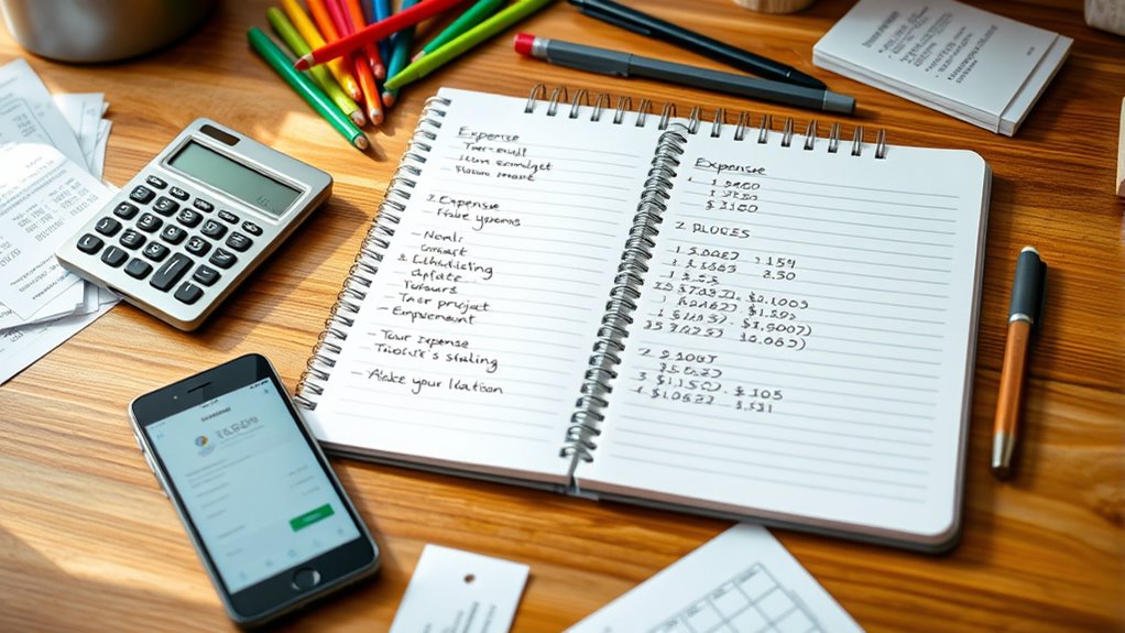 monitor expenses and adjust