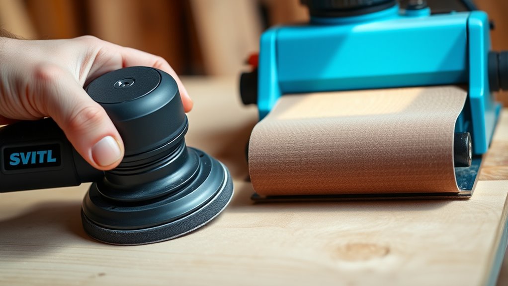 orbital vs belt sanders