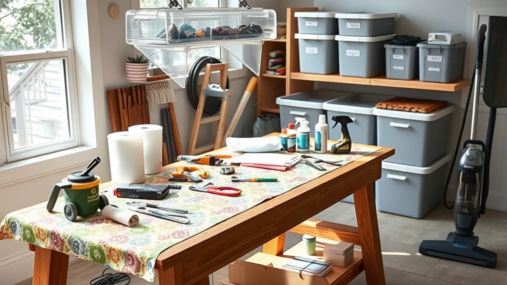 organize clean dispose maintain