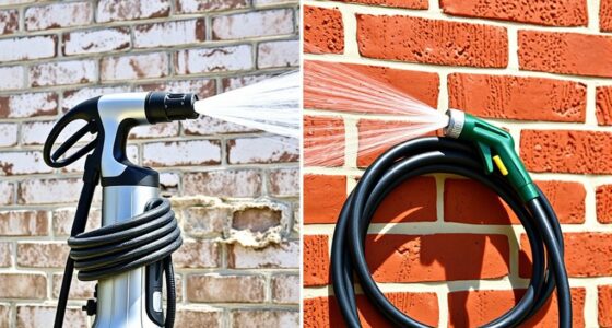 power washer or hose