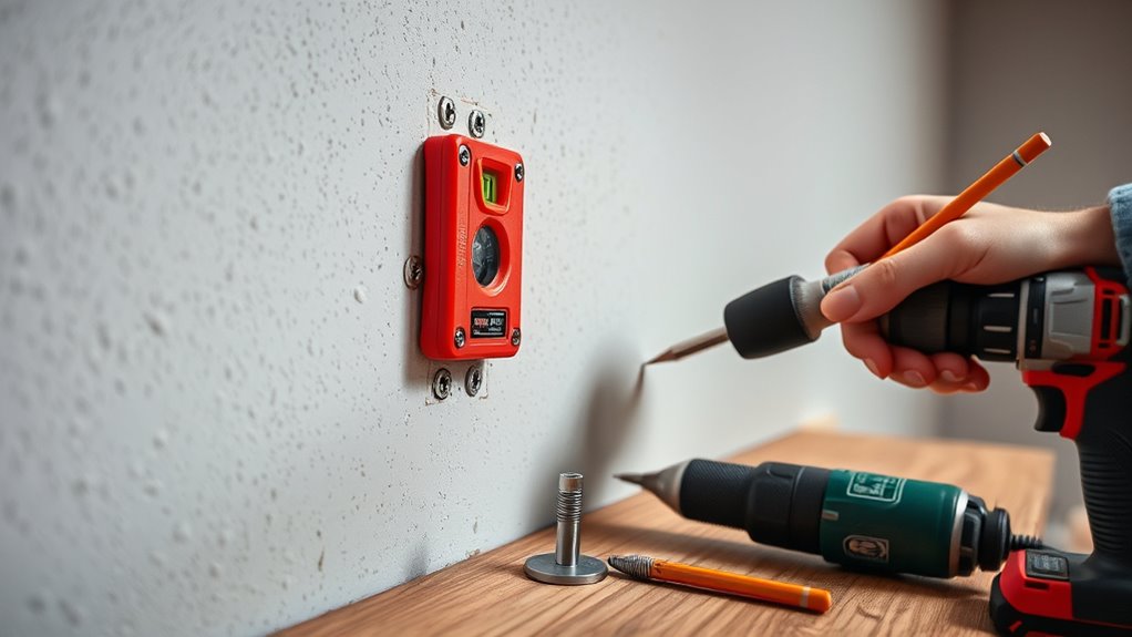 prepare mark measure install