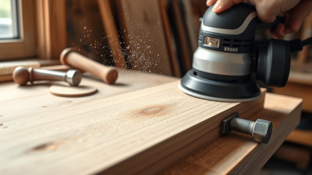 progressive sanding and finishing