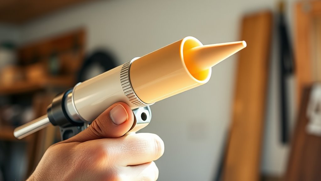 proper caulk tube installation