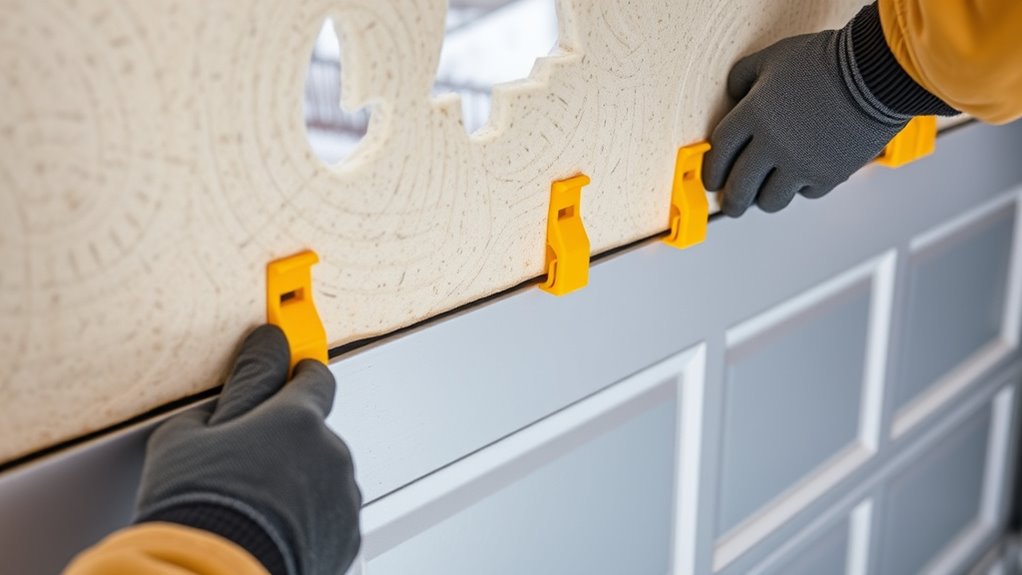 secure insulation with adhesives