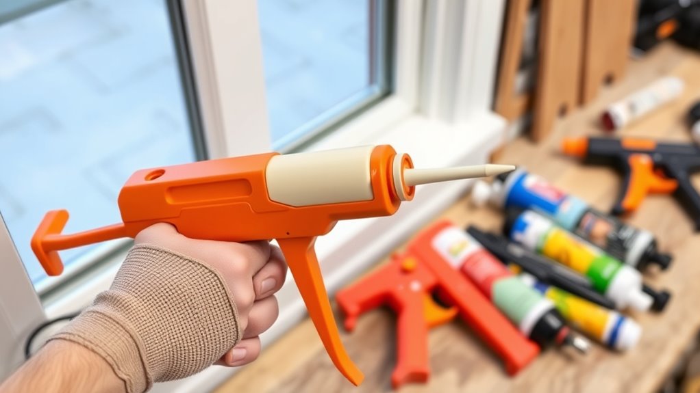 selecting suitable caulk and tools