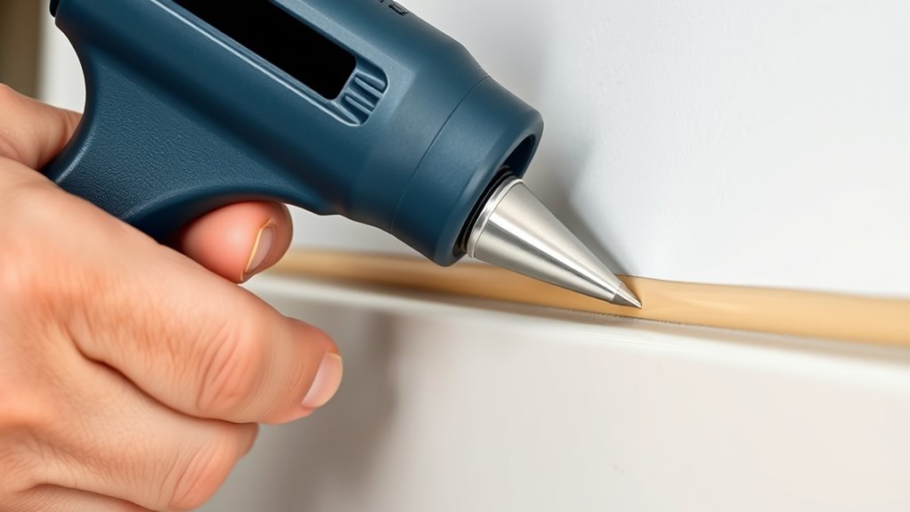 smooth even caulk bead