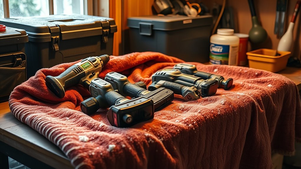 store tools in insulated space