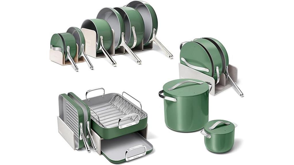 thirty one piece cookware set