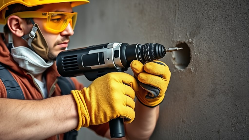 wear gloves and glasses