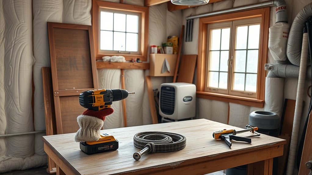 workshop insulation and weatherproofing