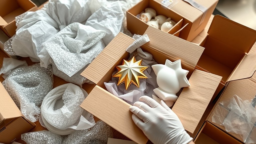 wrap cushion secure label