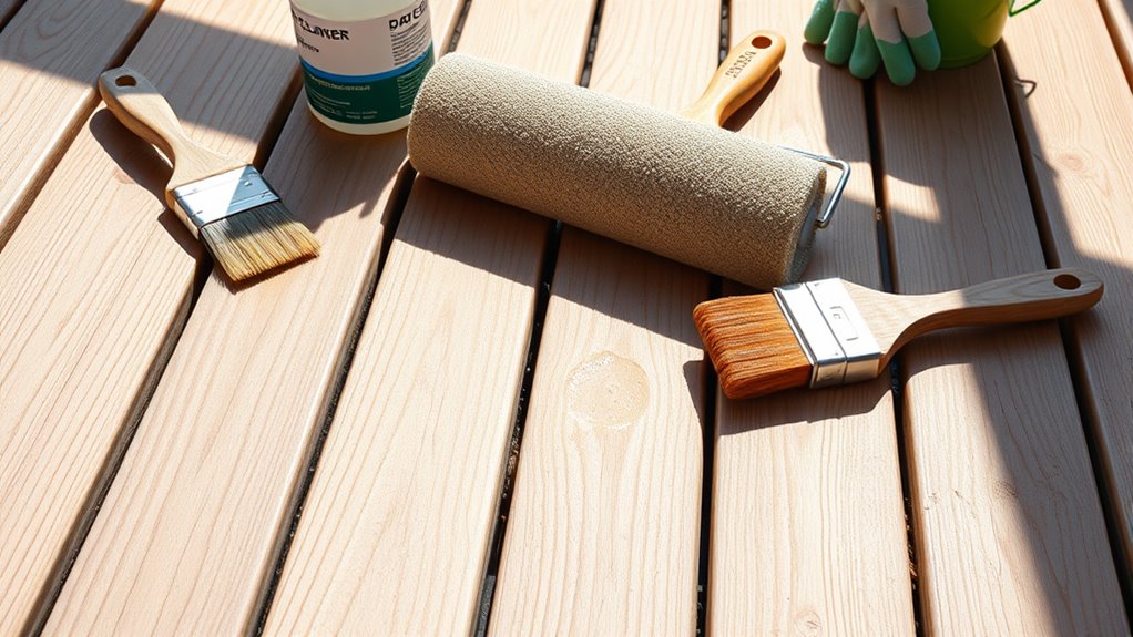 deck cleaning and sealing tools
