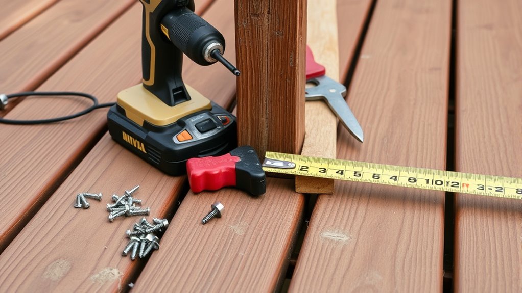 deck repair tool checklist