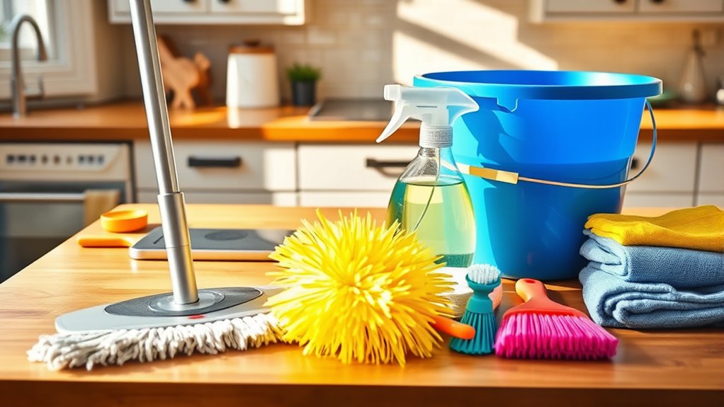 eco friendly ergonomic organized cleaning