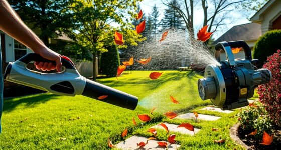 electric vs gas leaf blowers