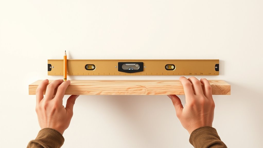 ensure shelves are perfectly level