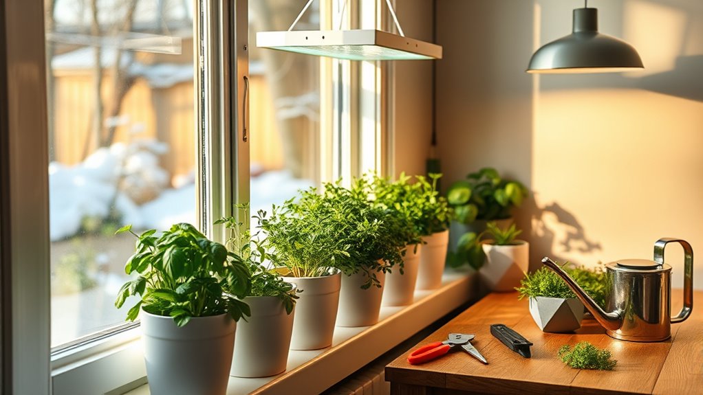 indoor herb lighting tips