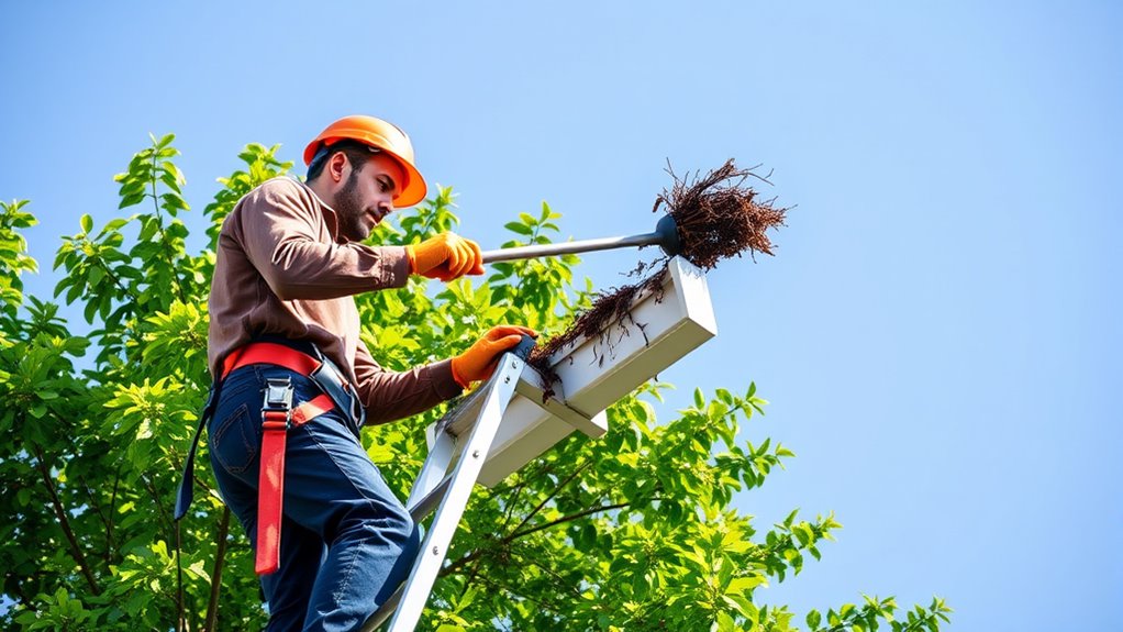 ladder safety and debris management