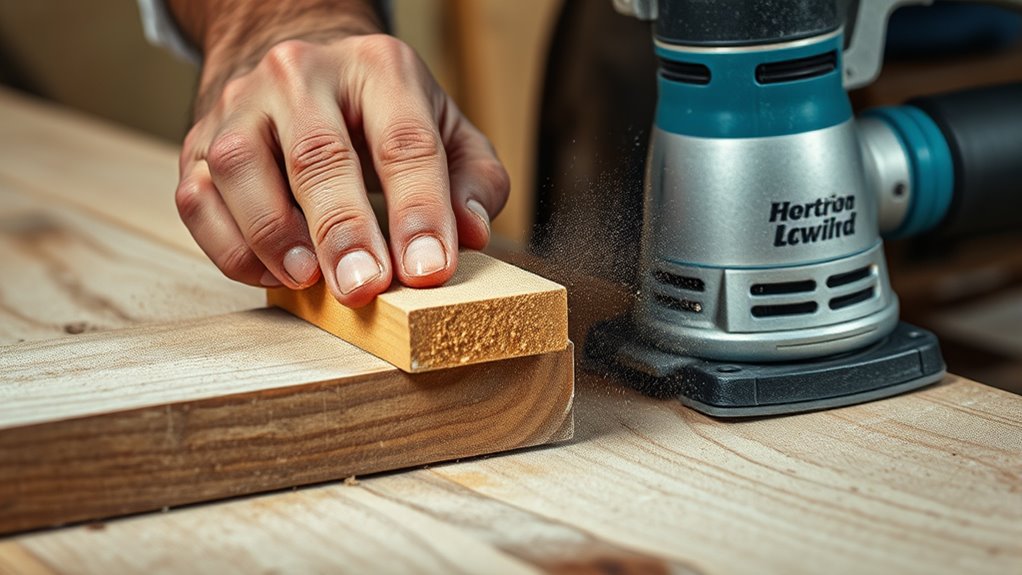 manual sanding outperforms electric