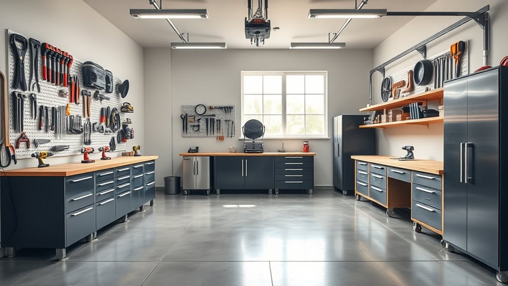 optimize garage storage lighting