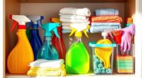 organize cleaning supplies efficiently