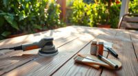outdoor furniture refinishing tools