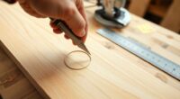 precise wooden circle cutting