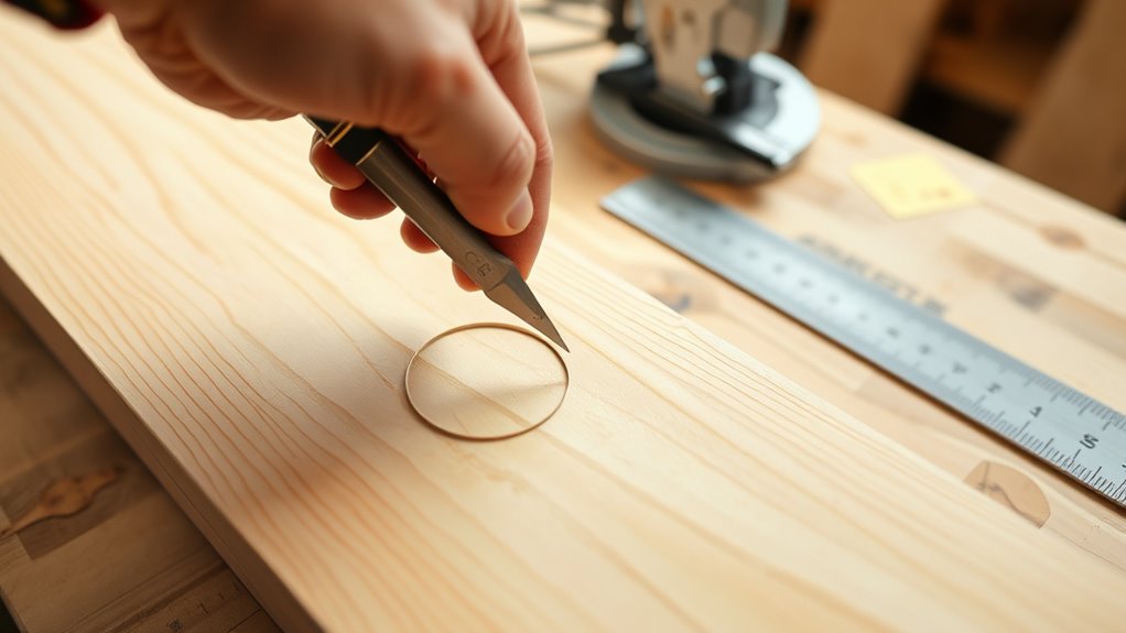precise wooden circle cutting