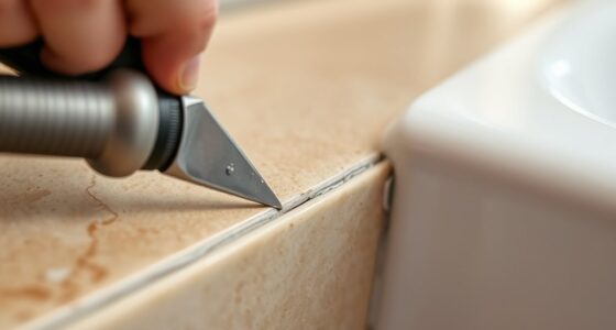 removing and applying caulk