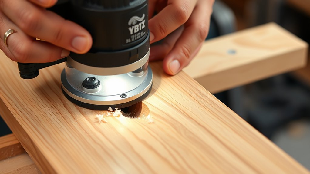routing with a plunge router