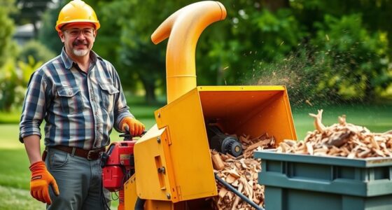 safe wood chipper operation